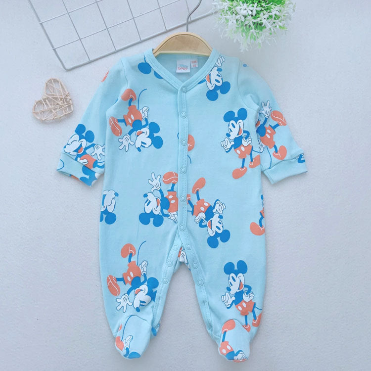 Tutina Neonato/ Bimbo in Cotone Mickey Mouse