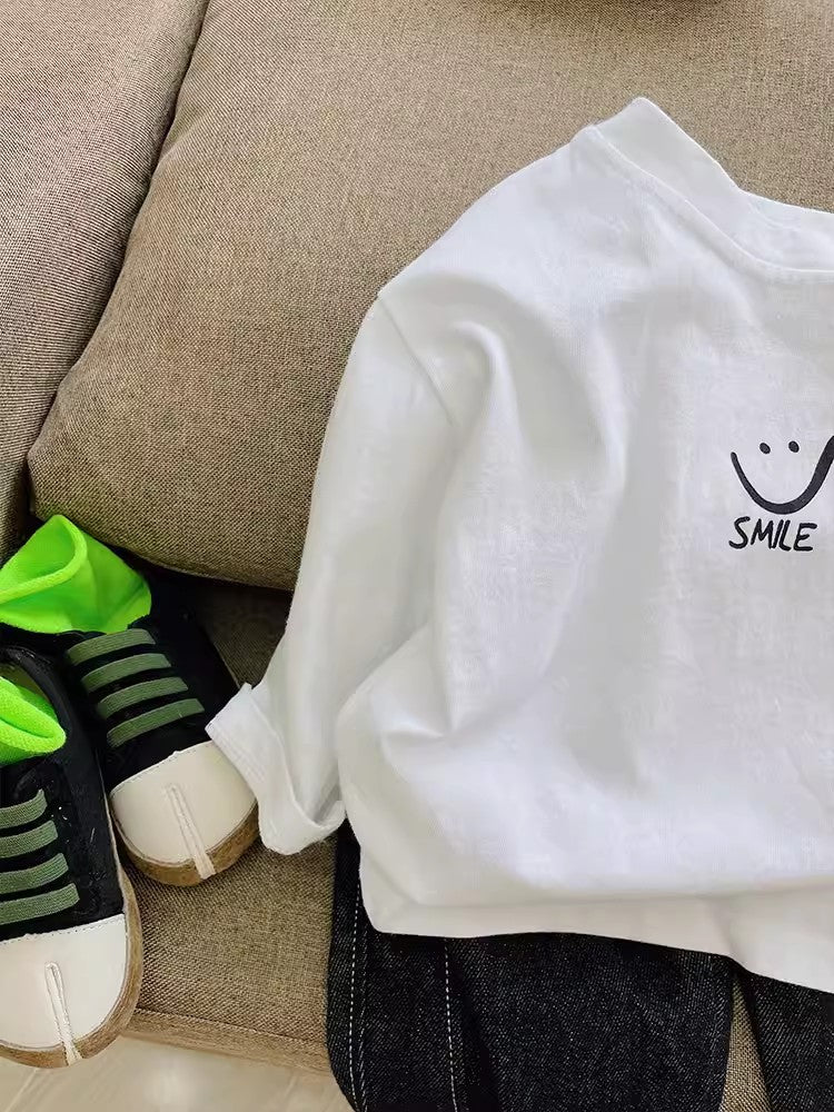 Maglietta Bambino Oversize "Smile"  100% cotone