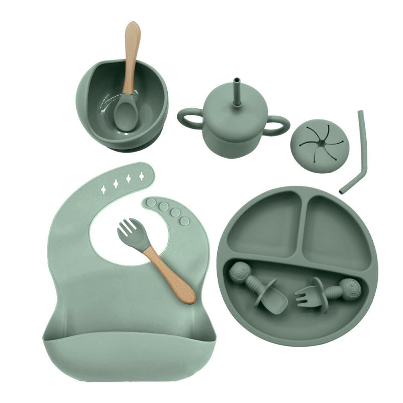 Set Svezzamento Silicone 10  Pezzi – Antiscivolo e Sicuro per Neonati