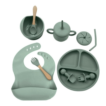Set Svezzamento Silicone 10  Pezzi – Antiscivolo e Sicuro per Neonati