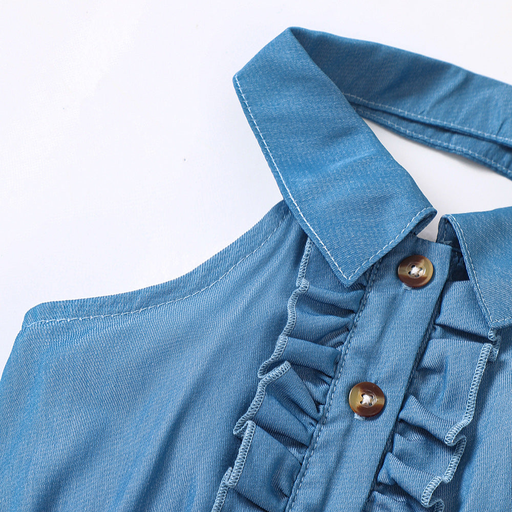 Tuta  Estiva Bimba Elegante – "Blue Dream"