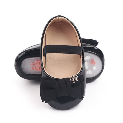 Ballerine eleganti per bambina con fiocco e cinturino  vari colori