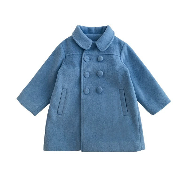 Cappotto Bimba Azzurro