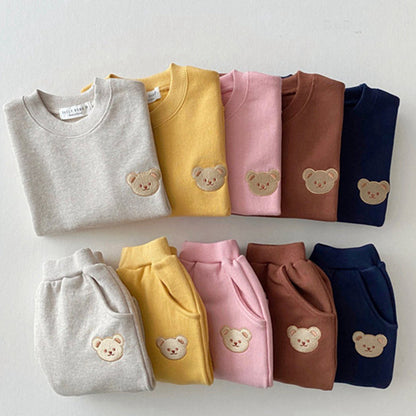 Completo Bimba/Bimbo “Teddy Mood” in Cotone 95% – Morbido e Caldo