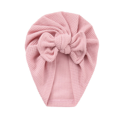 Turbante Neonata in Maglia con Fiocco – Vari Colori