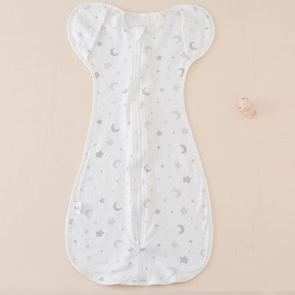 Sacco Nanna Neonato con Zip – Modello Farfalla | Fantasia Luna e Stelle