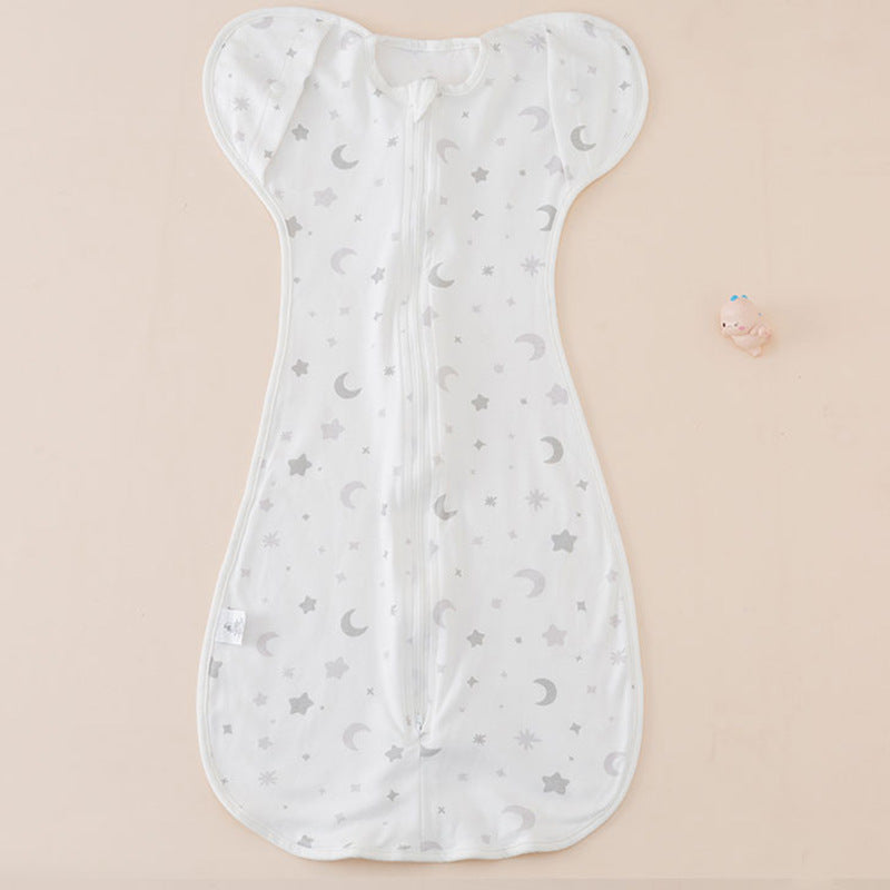 Sacco Nanna Neonato con Zip – Modello Farfalla | Fantasia Luna e Stelle