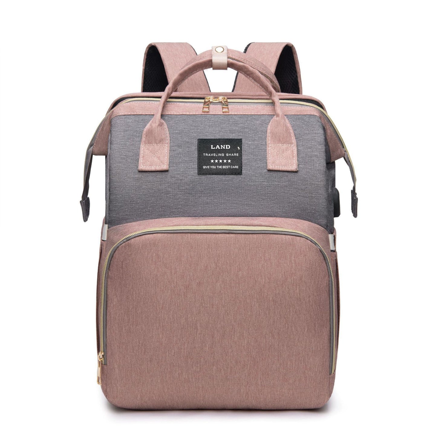 Zaino Fasciatoio Multifunzione con Lettino Portatile e Tasche Termiche