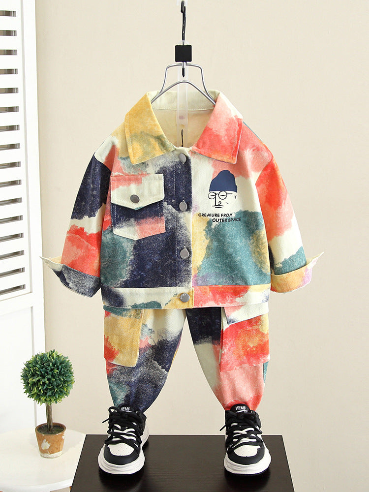 Completo bambino stile urban multicolor "Outer Space"