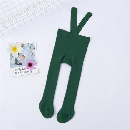 Collant con bretelle per bebé – cotone elasticizzato
