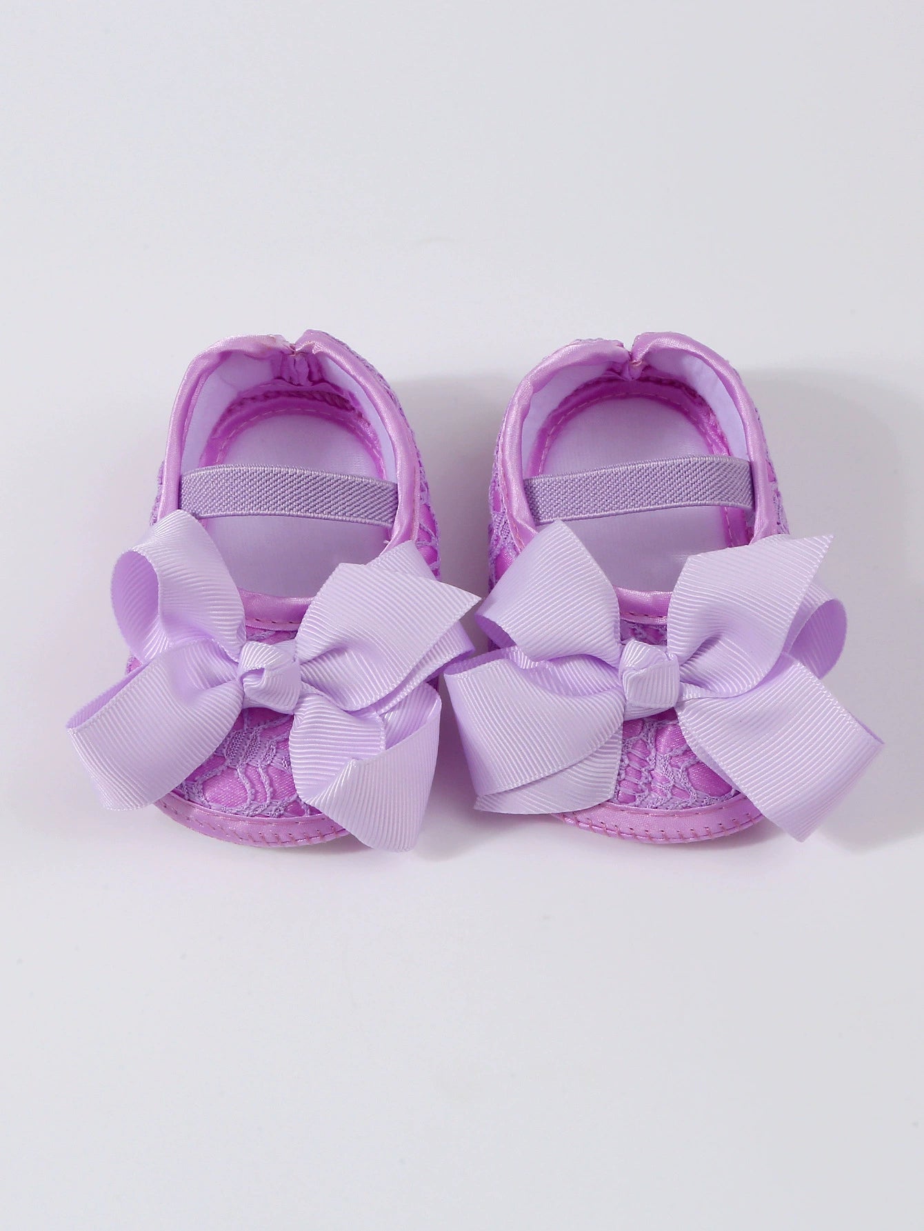 Scarpine Neonata Suola morbida Eleganti con Fiocco – Scarpe Antiscivolo per Battesimo e Cerimonie
