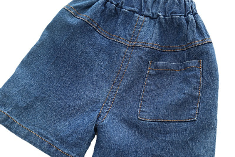 Set Estivo Bambino – Maglietta a Righe e Shorts in Denim