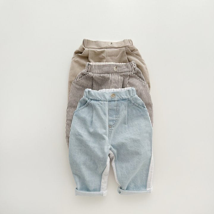 Pantaloni Casual Bambino - Set di 3 Modelli in Cotone