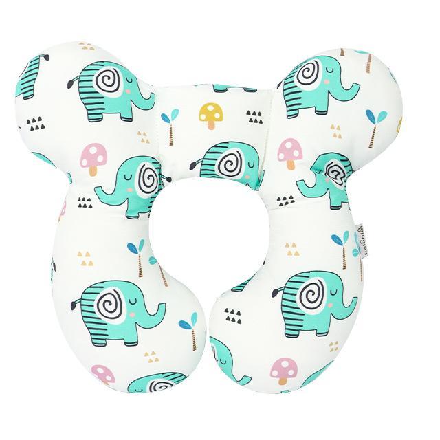 Cuscino Antiplagiocefalia Neonato Elefantini – Supporto Ergonomico Testa e Collo