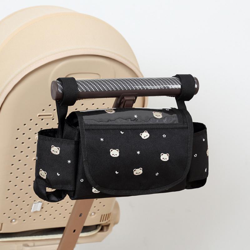 Organizer universale per passeggino con stampa orsetti – Borsa multifunzione per genitori