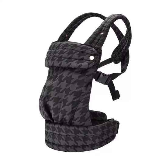 Marsupio Ergonomico Porta Bebè   Fantasia Pied de Poule Nero