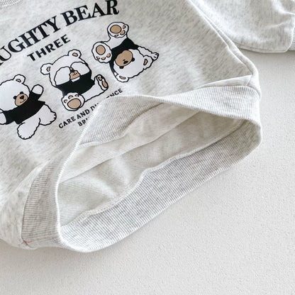 Completo Bimbo "Naughty Bear" – Felpa e Pantaloni in Cotone
