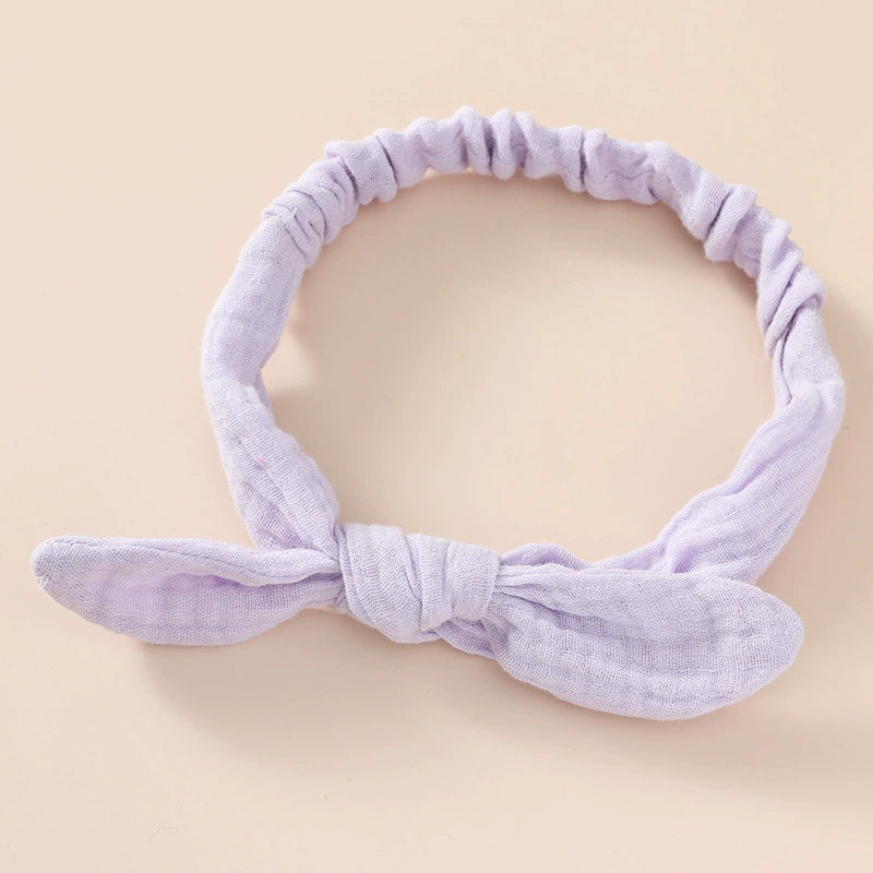 Fasce per Capelli Neonato in Cotone – Nodo Decorativo, Set Morbido e Elasticizzato