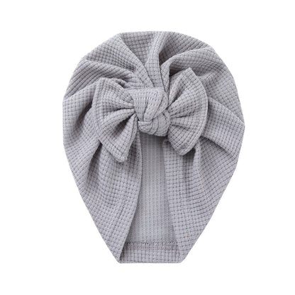 Turbante Neonata in Maglia con Fiocco – Vari Colori