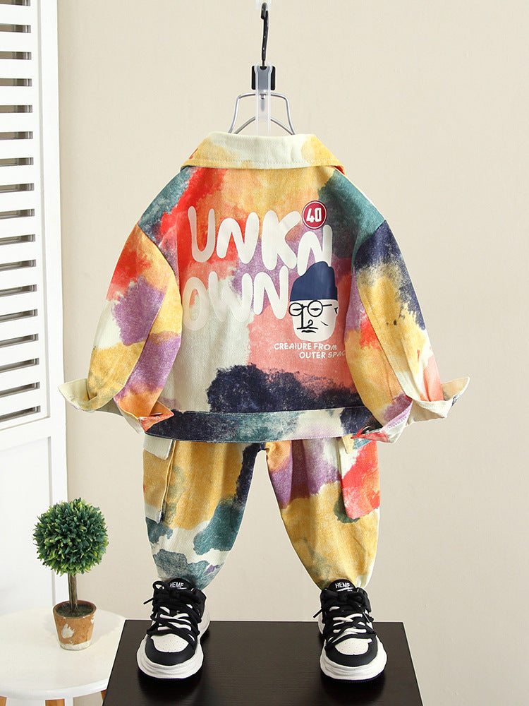 Completo bambino stile urban multicolor "Outer Space"