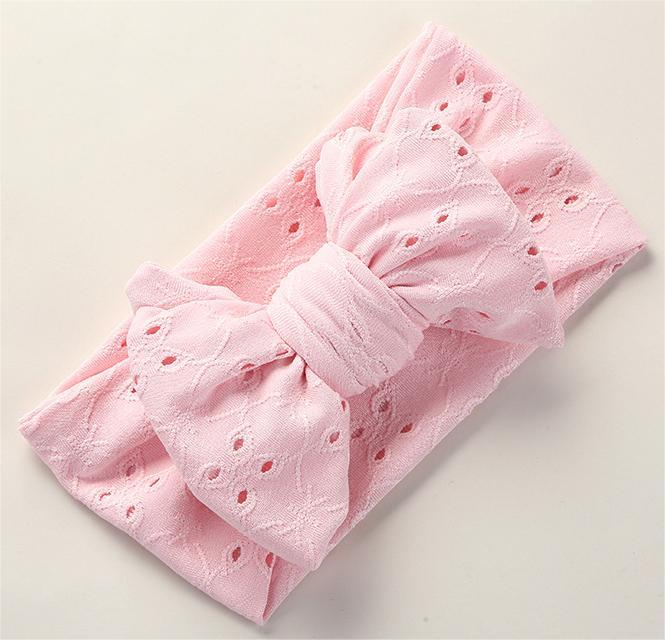 Fascia Neonato con Maxi Fiocco Ricamato – Morbido Cotone Elasticizzato 🎀