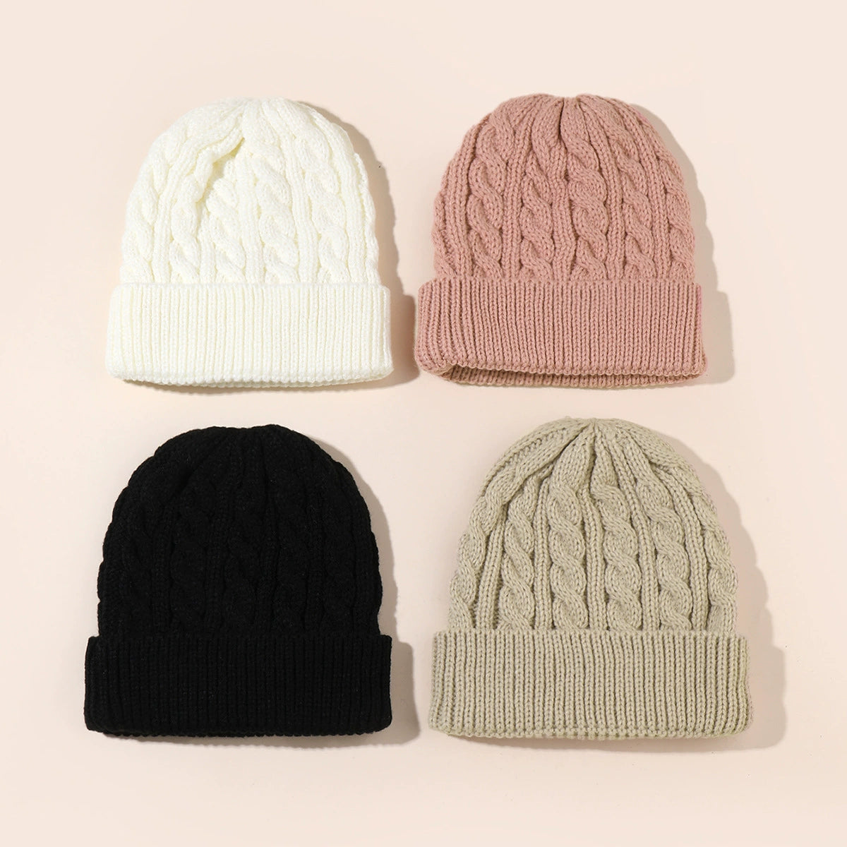 Cappellino Maglia Treccia – 100% Acrilico (6-24 mesi)