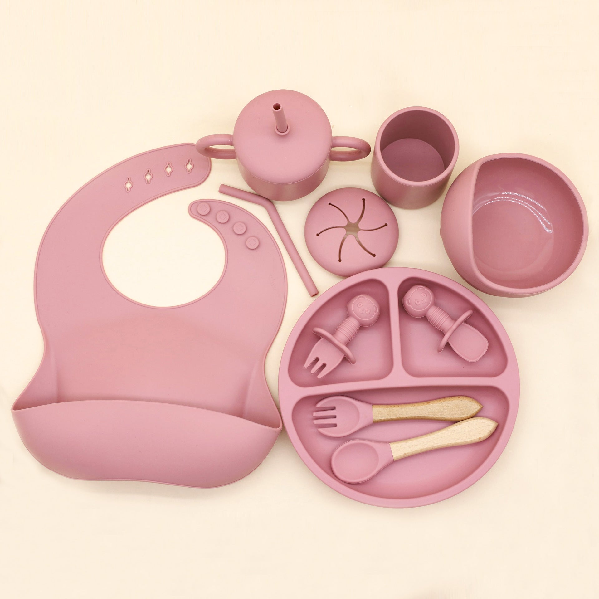 Set Pappa in Silicone per Bambini rosa