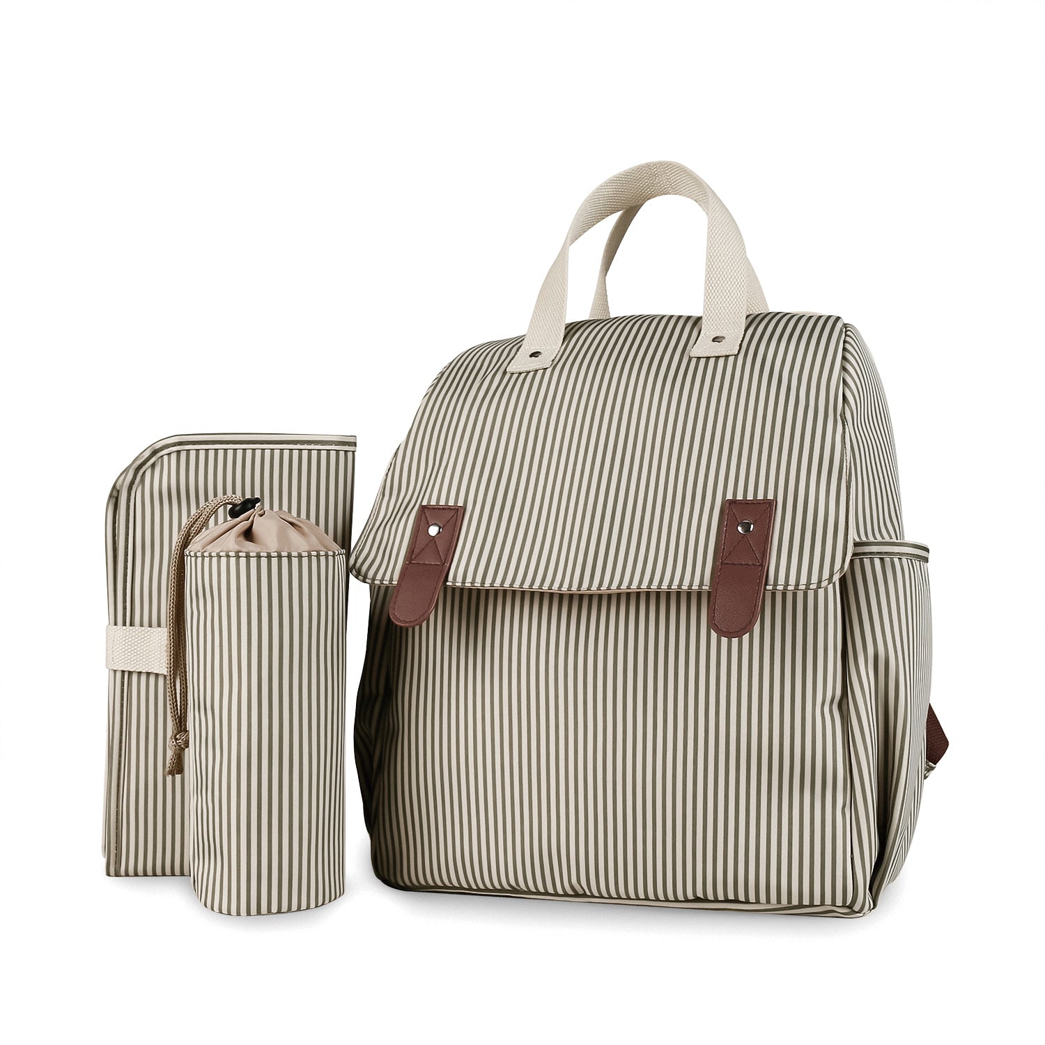 Zaino Fasciatoio Multifunzione con Accessori – Porta Biberon Isotermico e Fasciatoio Pieghevole