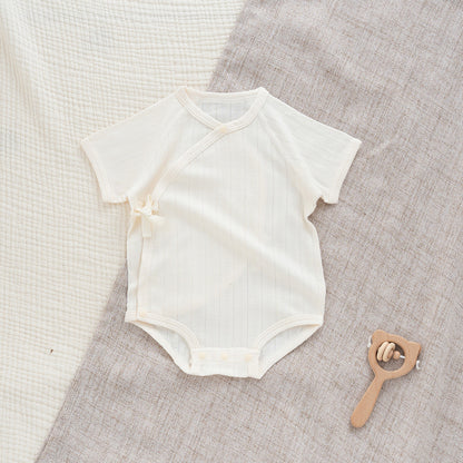 Body manica corta neonato kimono in cotone a costine – 3 colori