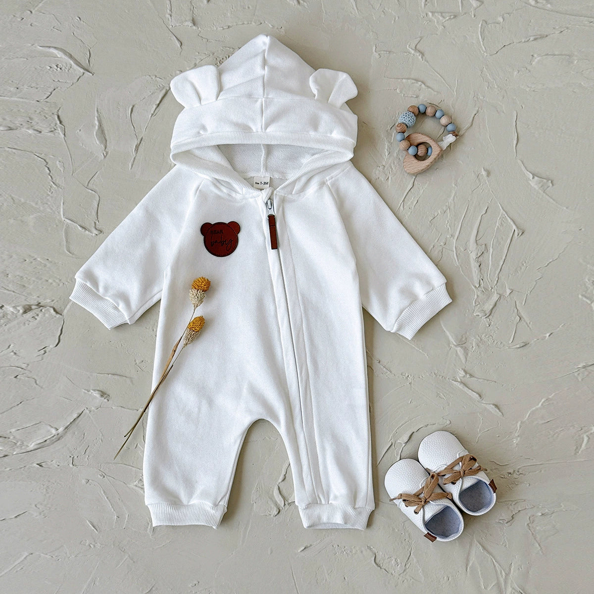 Tutina Neutra orsetto con cappuccio – Autunno/Inverno