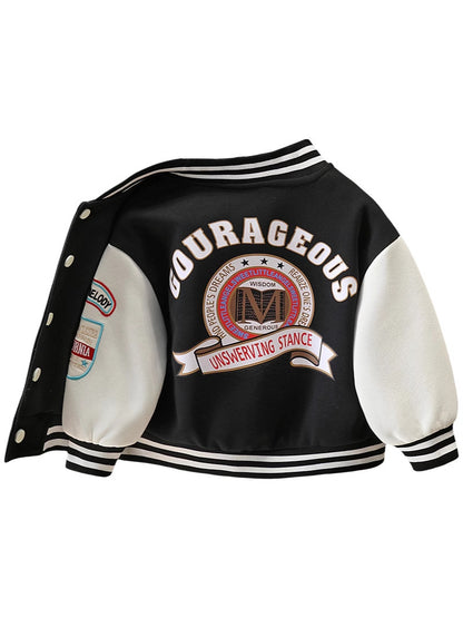 Giacca College Bambino – Stile Varsity con Maniche a Contrasto