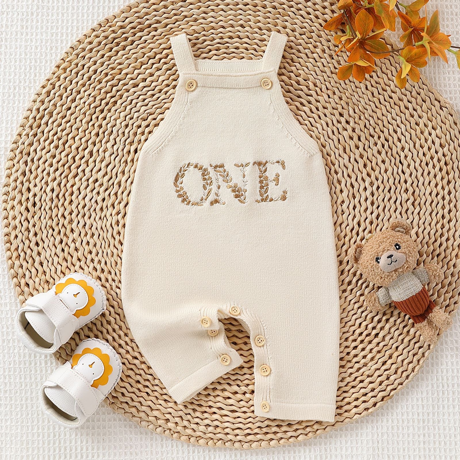 Salopette in maglia "ONE" neutra