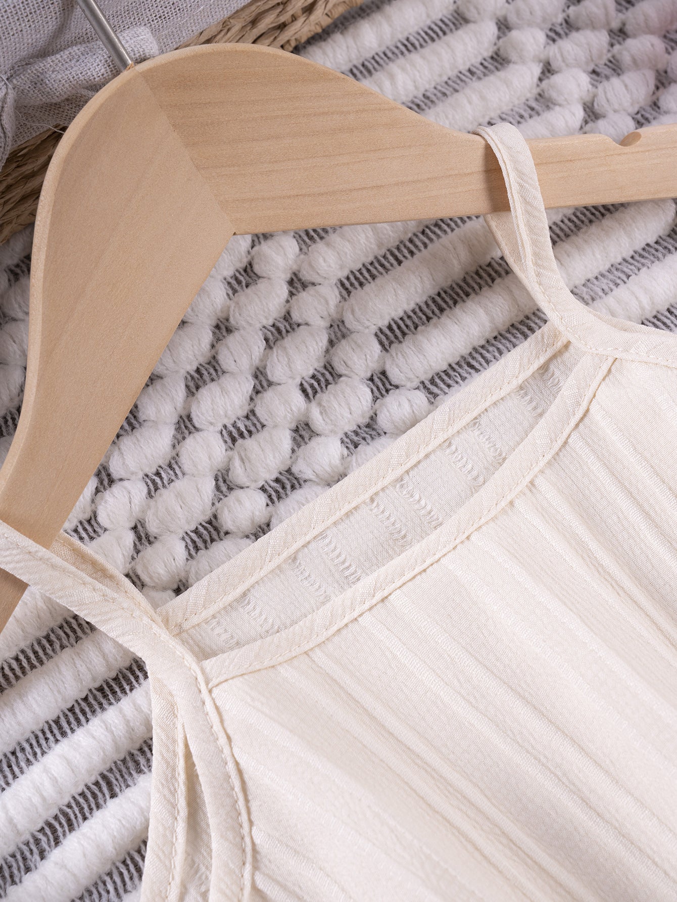 Completo Estivo Bimba Plissé  Top con Balze e Pantaloni Palazzo