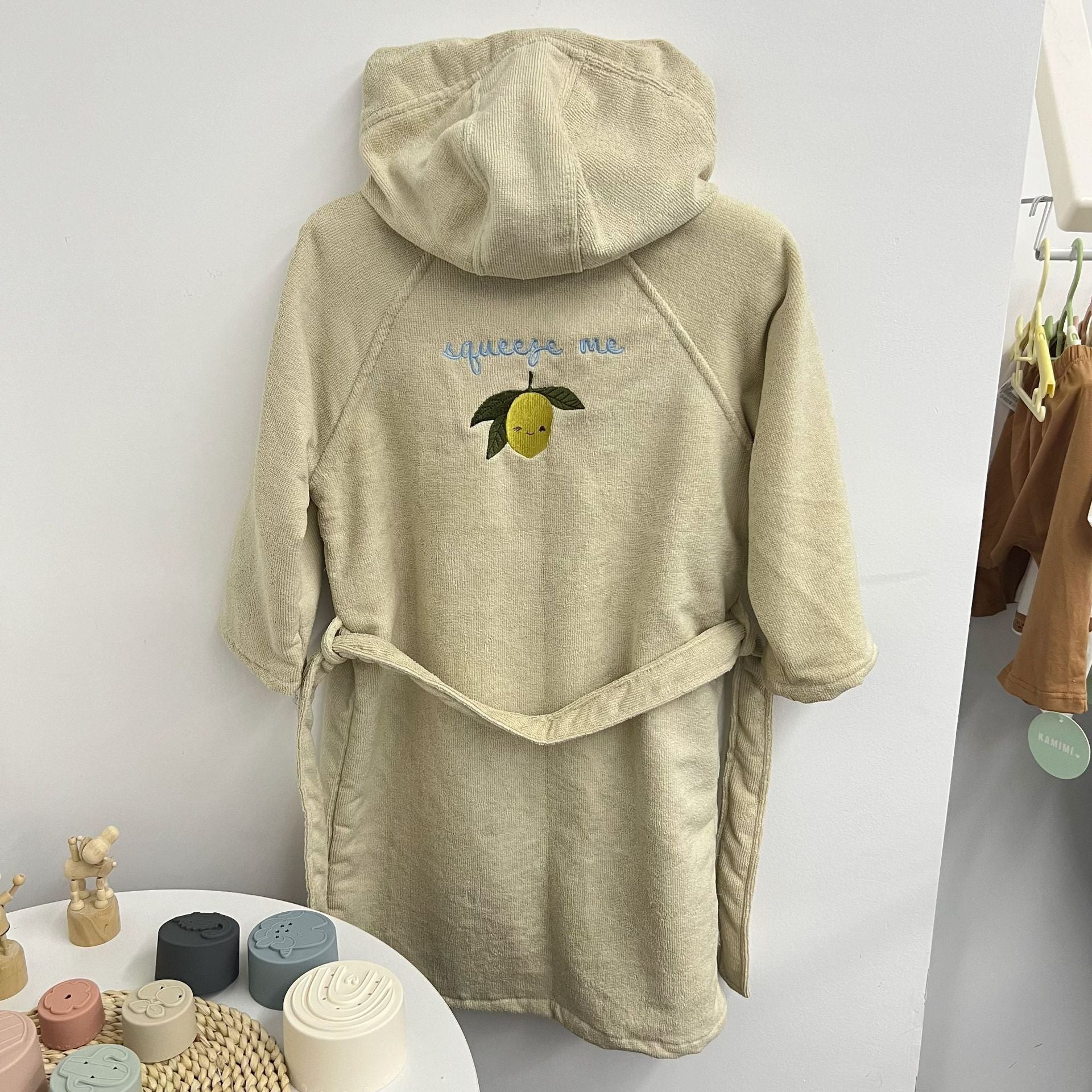 Accappatoio Bambino/Bambina con Cappuccio “Squeeze Me”