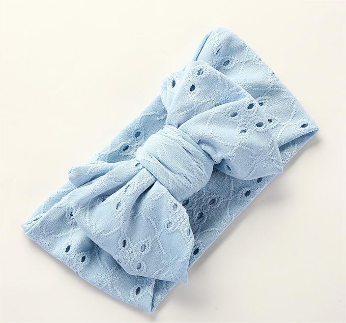 Fascia Neonato con Maxi Fiocco Ricamato – Morbido Cotone Elasticizzato 🎀