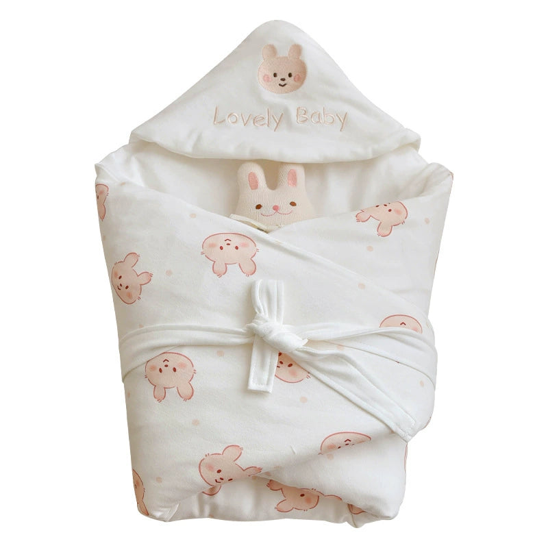 Sacco Nascita +copertina  con coniglietti 90x90 cm