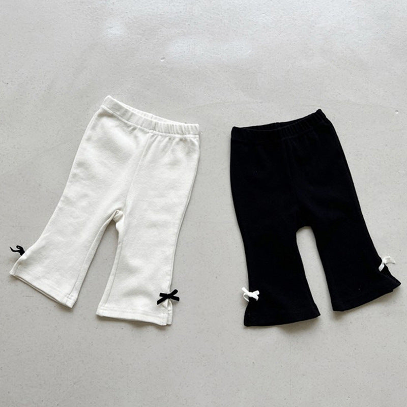 Pantaloni  a Zampa con Fiocchetti