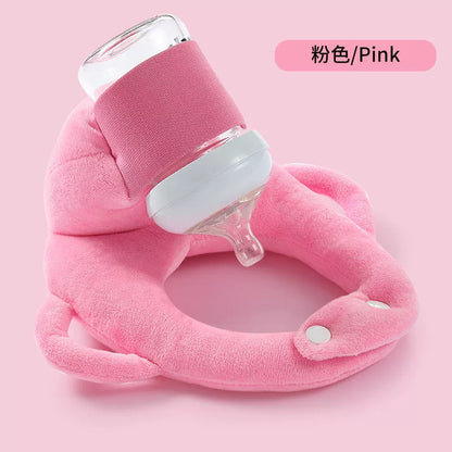Cuscino porta biberon in peluche
