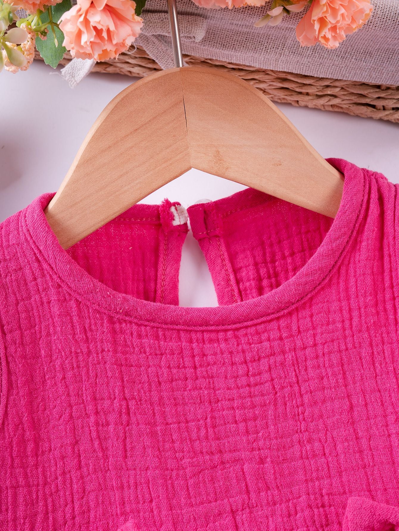 Completo Estivo Bimba  in Mussola con Fiocchetti