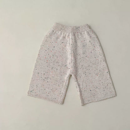 Completo Bimba Maglia + Pantaloni in Lana – Maniche Trecce