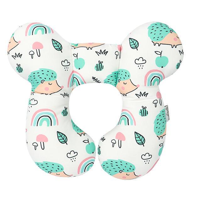Cuscino Antiplagiocefalia Neonato con fantasia Riccio – Supporto Ergonomico Testa e Collo