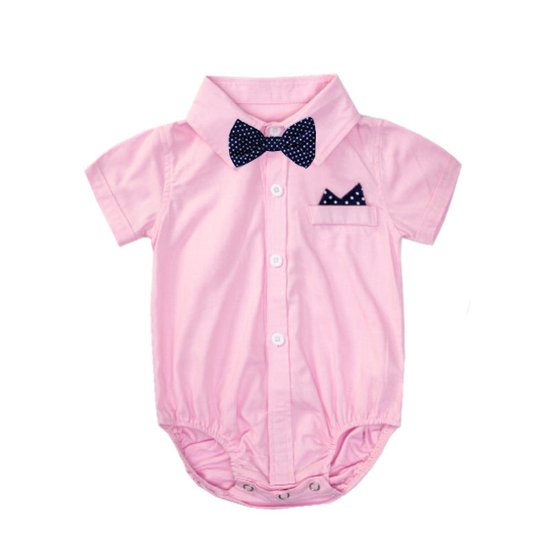 Body camicia elegante per neonato – con papillon, 3 colori