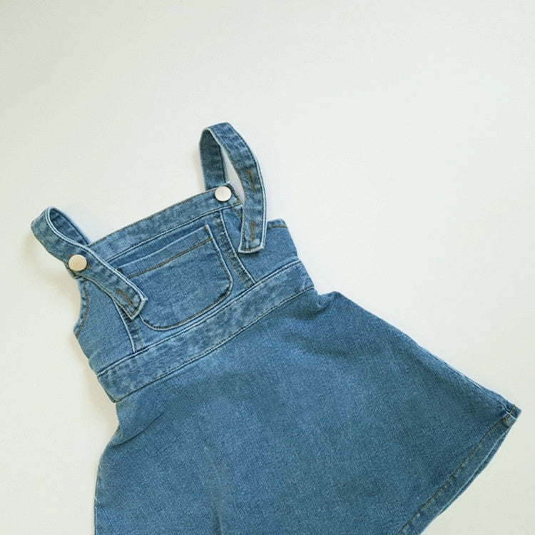 Salopette Gonna Bambina in Jeans