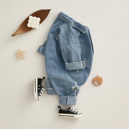 Pagliaccetto in Jeans per Bambini - Stile Casual e Moderno