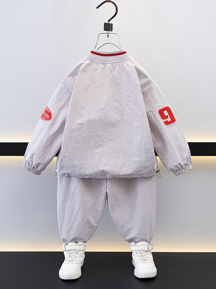 Completo sportivo bambino "Andlife" con stampa varsity