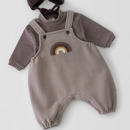 Salopette Neutra + t-shirt manica lunga