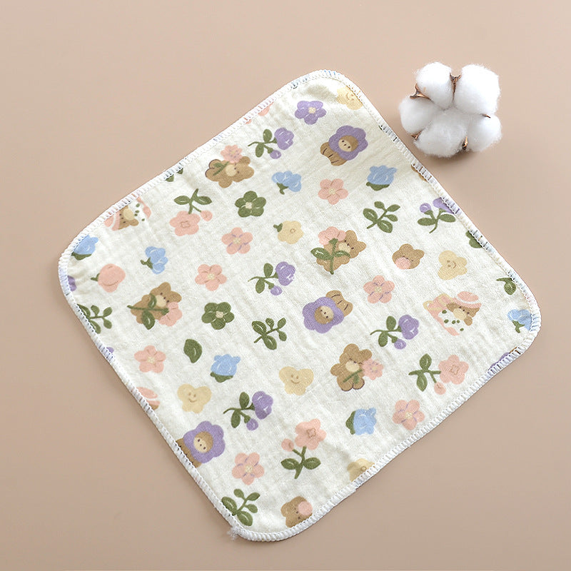 6 Mussoline in puro cotone-Fiori Pastello