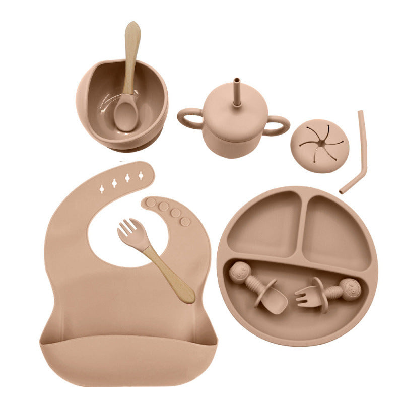 Set Svezzamento Silicone 10  Pezzi – Antiscivolo e Sicuro per Neonati