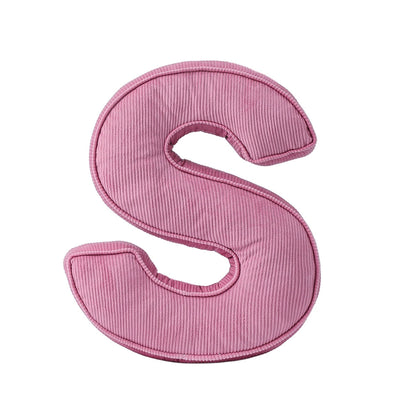 Cuscino lettera in tessuto –  decorativi per cameretta Rosa
