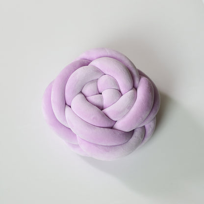 Cuscino Rosa intrecciato – Decorativo e Morbido